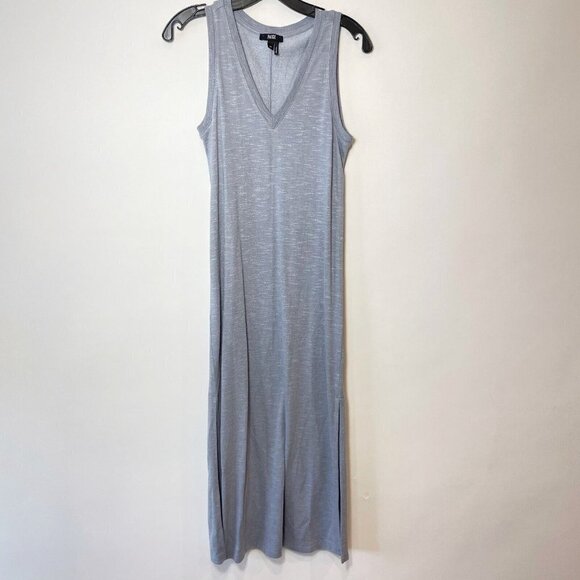 PAIGE Dresses & Skirts - Paige Womens Sage Sleeveless Midi Tank Dress Gray XS V-neck Side Slit Casual
